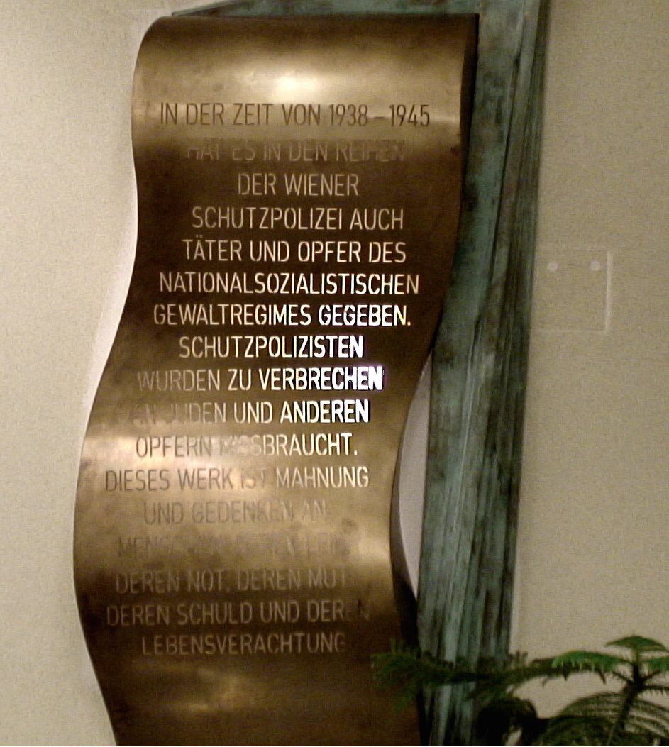 Gedenktafel Bundespolizeidirektion Wien,
